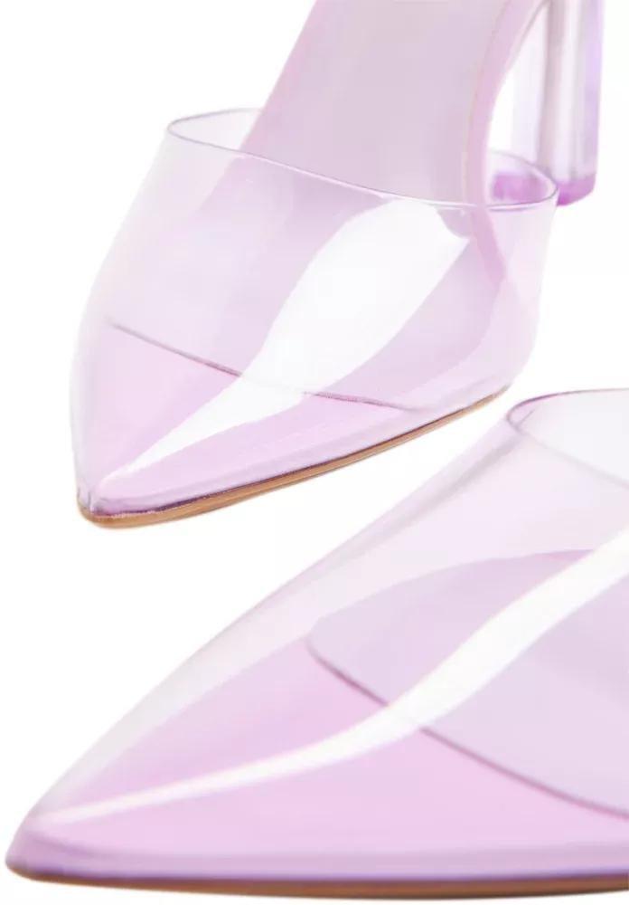 Purple Sheer Slingback Pumps, , large image number 6