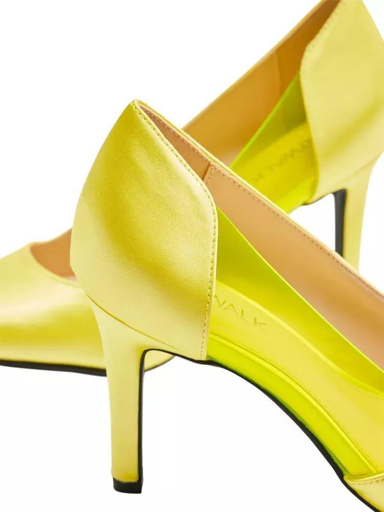 Yellow Pointed Toe Heels, , large image number 6