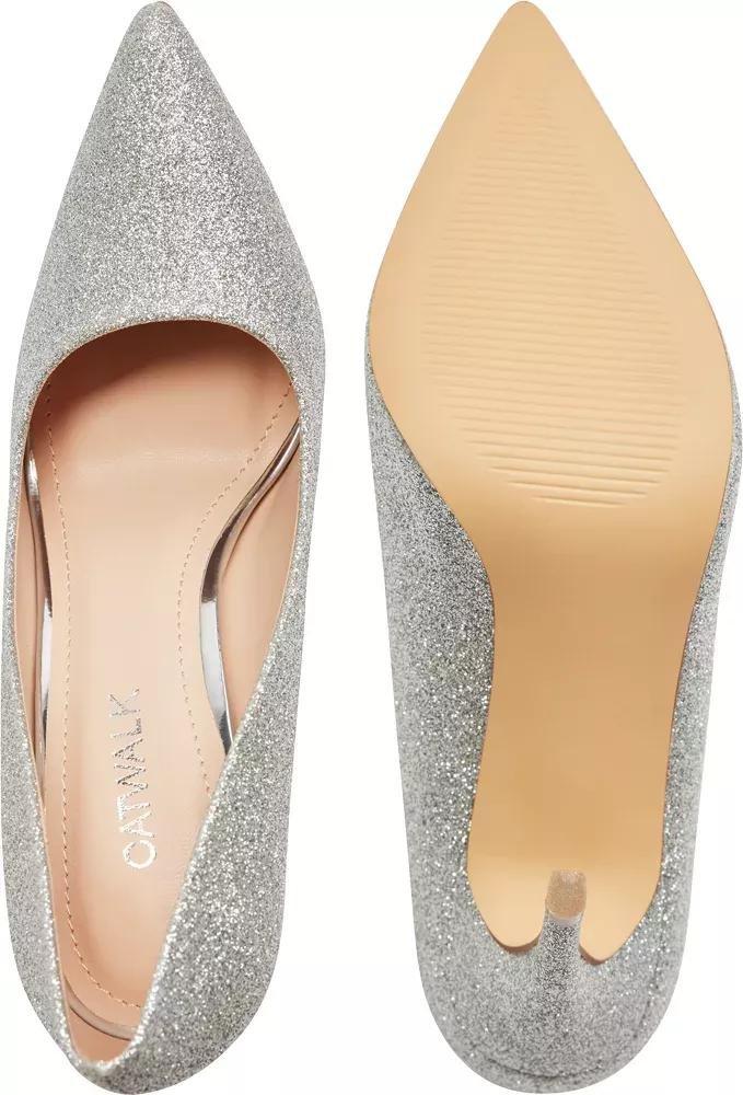 Silver Shiny High Heels, , large image number 4