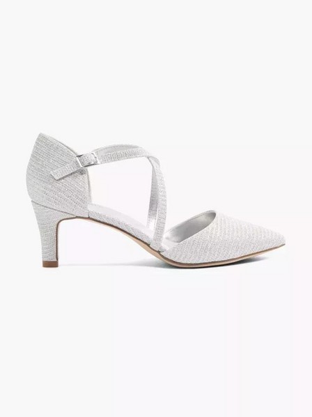 CTW - Silver Pointed Toe Heels