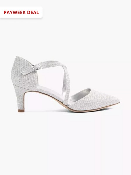 CTW - Silver Pointed Toe Heels
