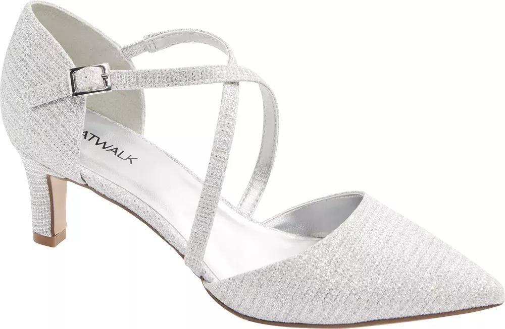 White Pointed Toe Heels, , large image number 1