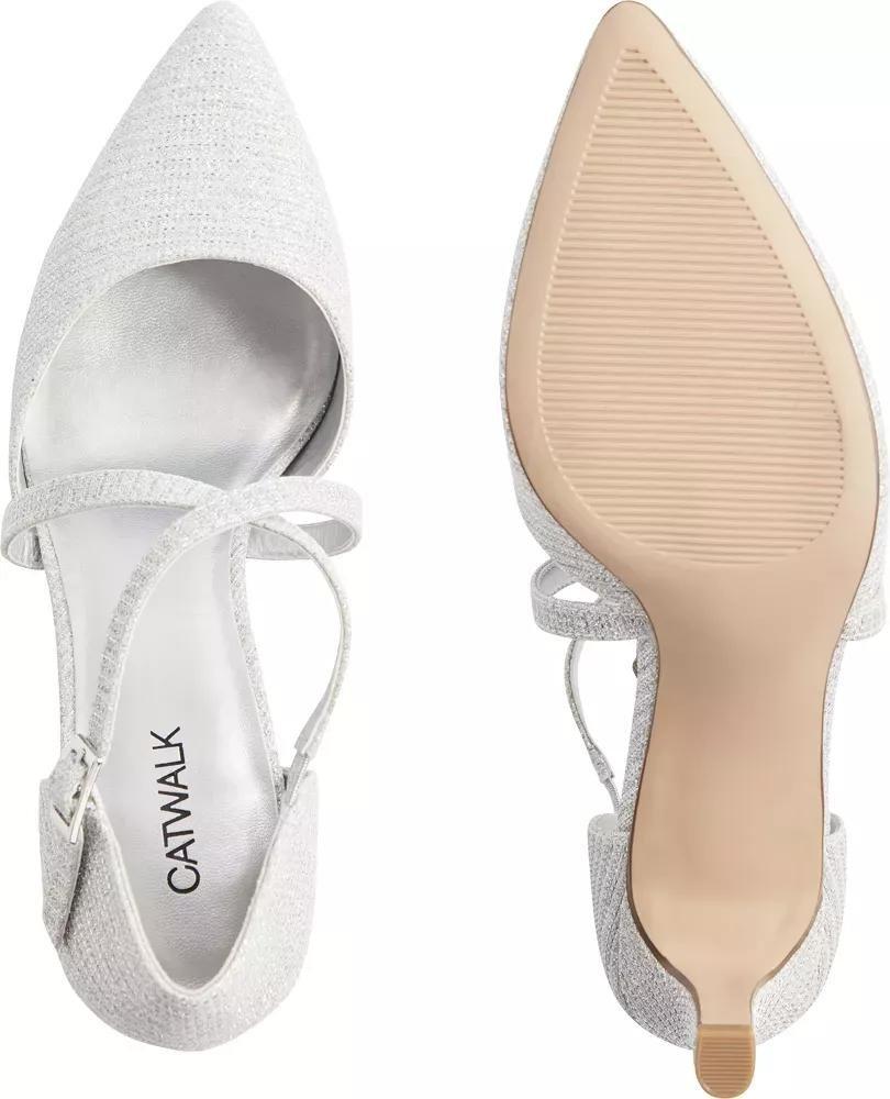 White Pointed Toe Heels, , large image number 4