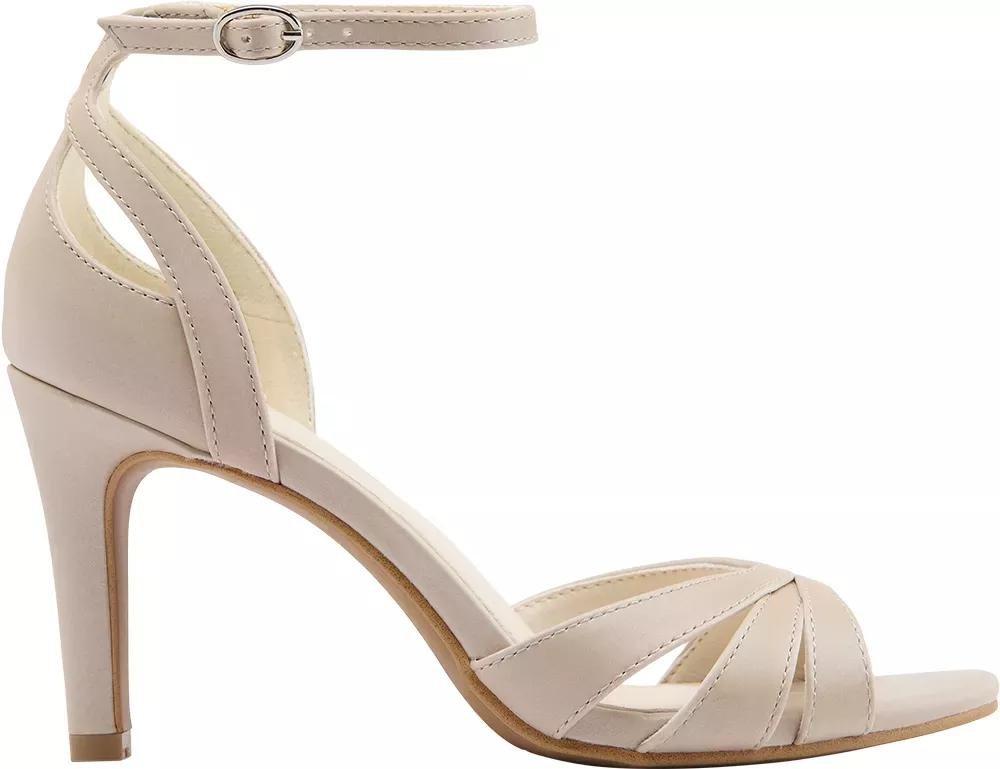 Grey Ankle Strap Heels, , large image number 1