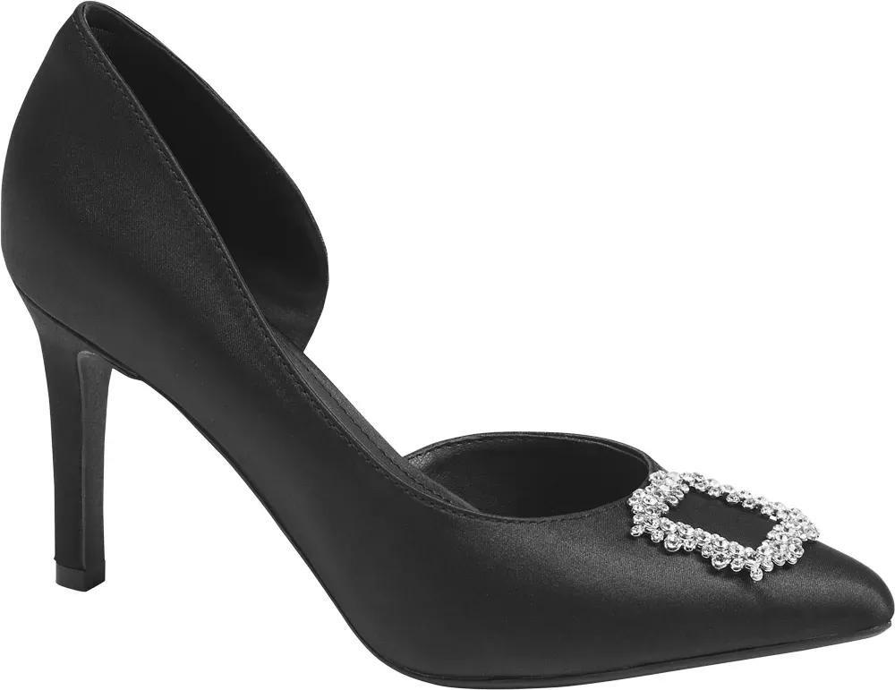 Black Pointed Toe Heels, , large image number 1