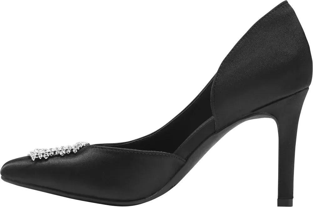 Black Pointed Toe Heels, , large image number 3