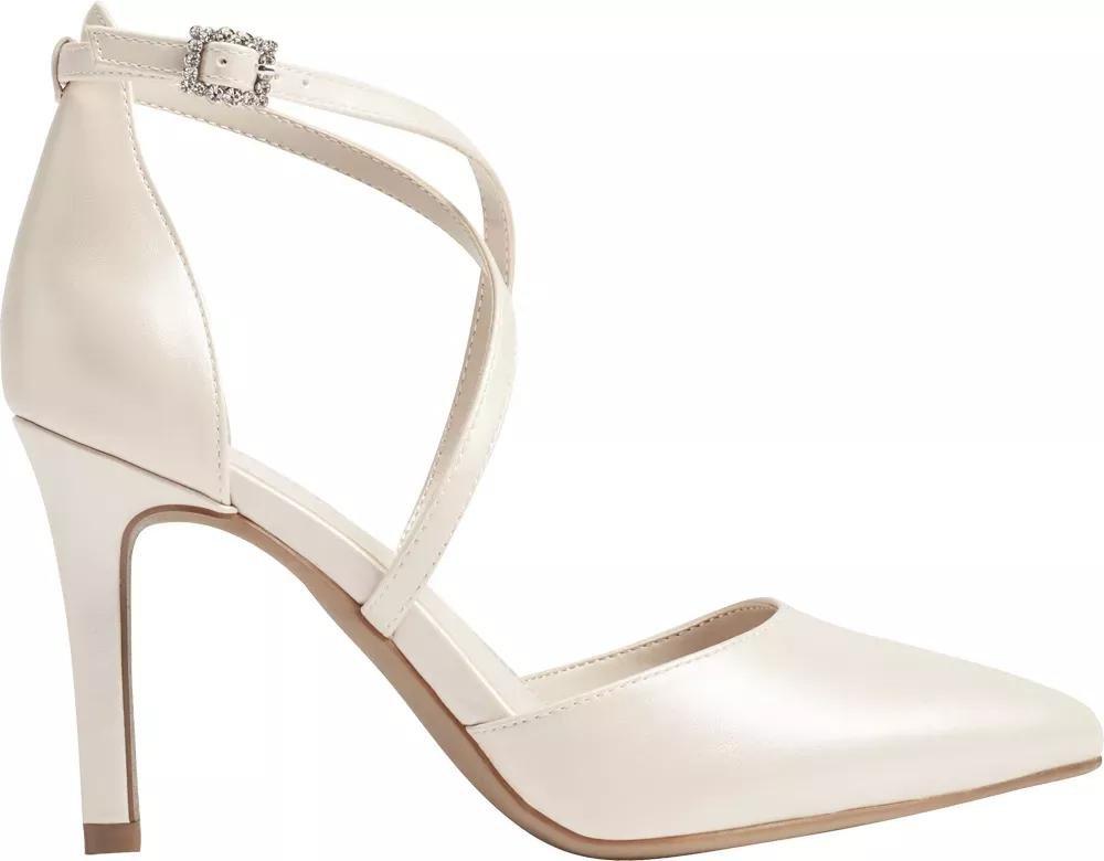 White Pointed Toe Heels, , large image number 2