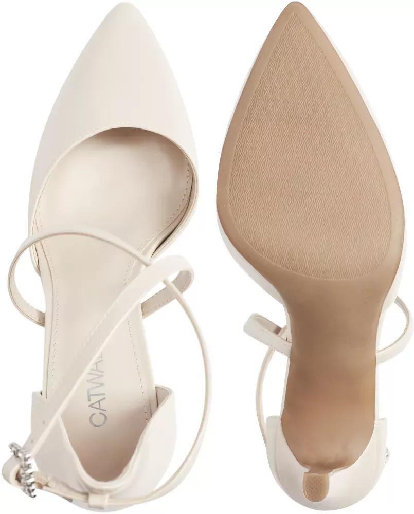 White Pointed Toe Heels, , large image number 4