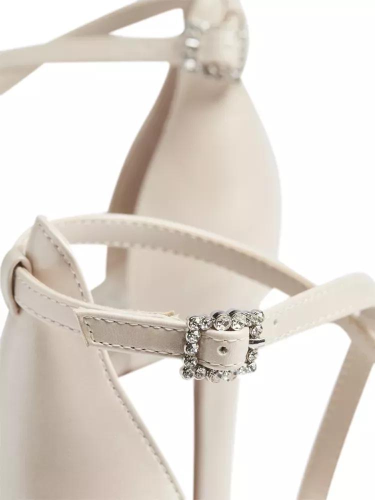 White Pointed Toe Heels, , large image number 6