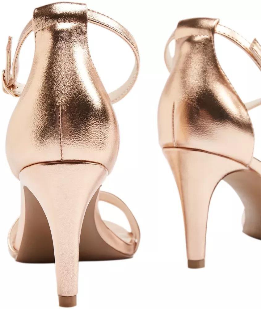 Gold Open Toe Heels, , large image number 5