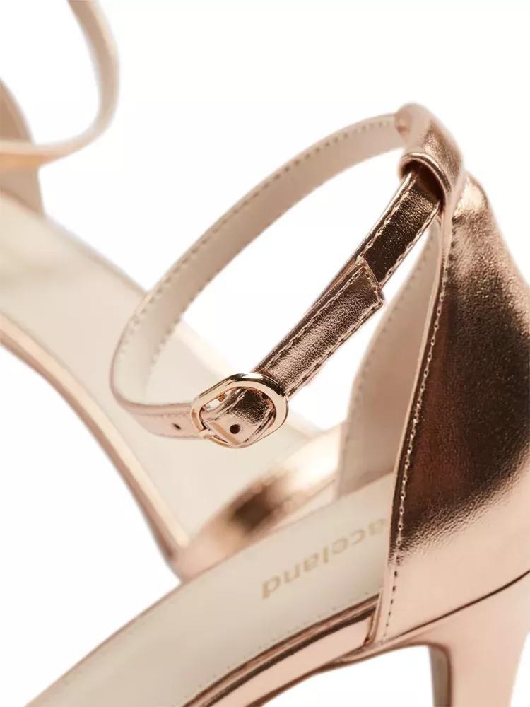 Gold Open Toe Heels, , large image number 6