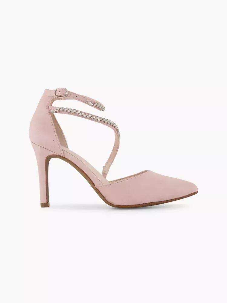 Pink Pointed Toe Heels, , large image number 0