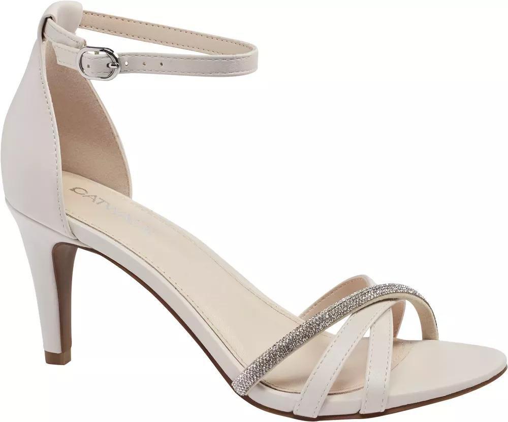 White Strapped Heels, , large image number 1