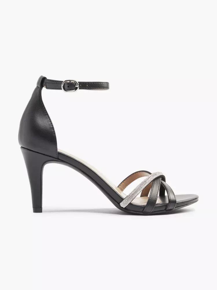 Black Buckle Sandal, , large image number 0