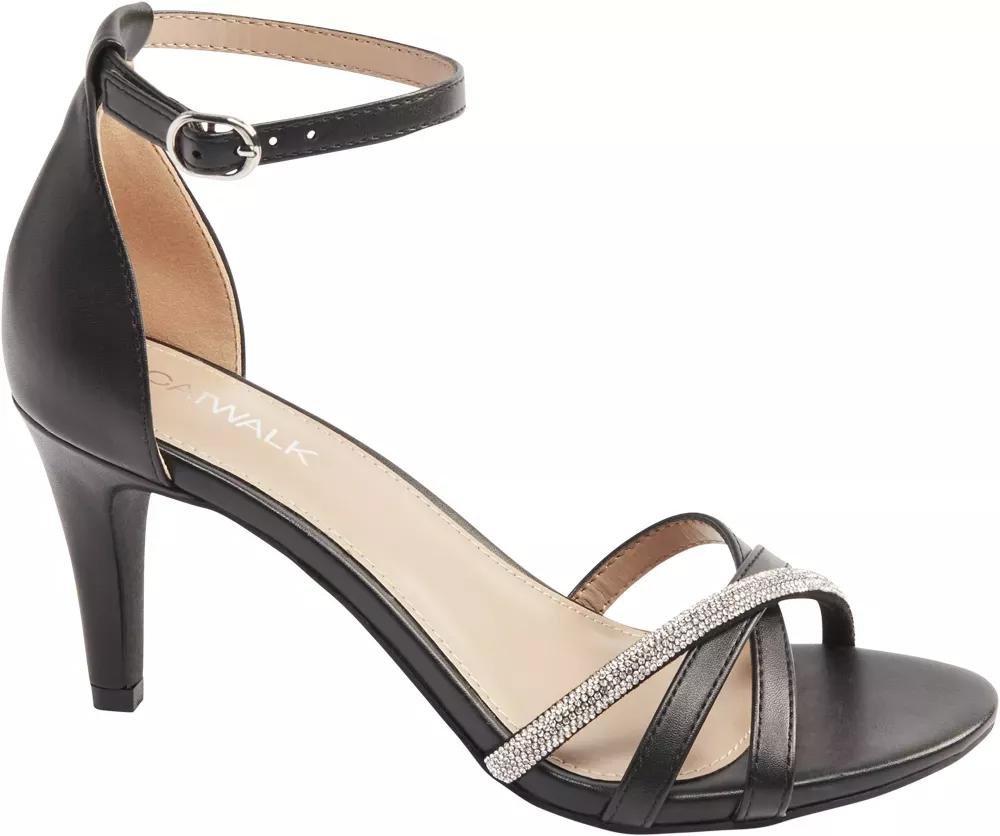 Black Buckle Sandal, , large image number 1