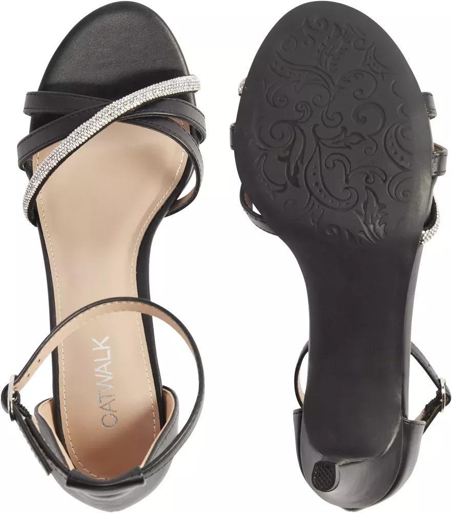 Black Buckle Sandal, , large image number 4