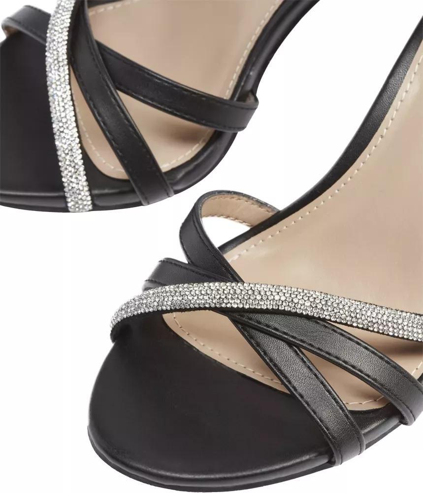 Black Buckle Sandal, No Color, large image number 6