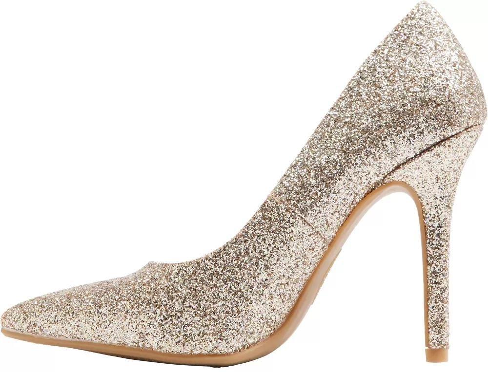Gold Glitter Pumps, , large image number 3