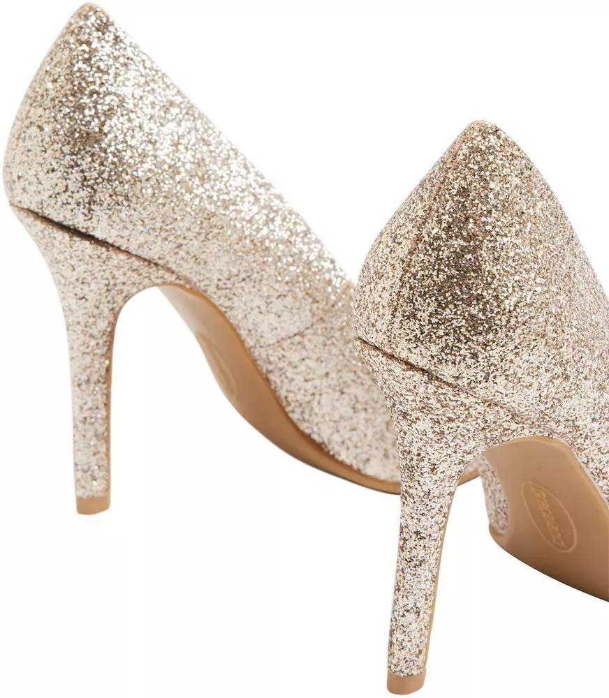 Gold Glitter Pumps, , large image number 5