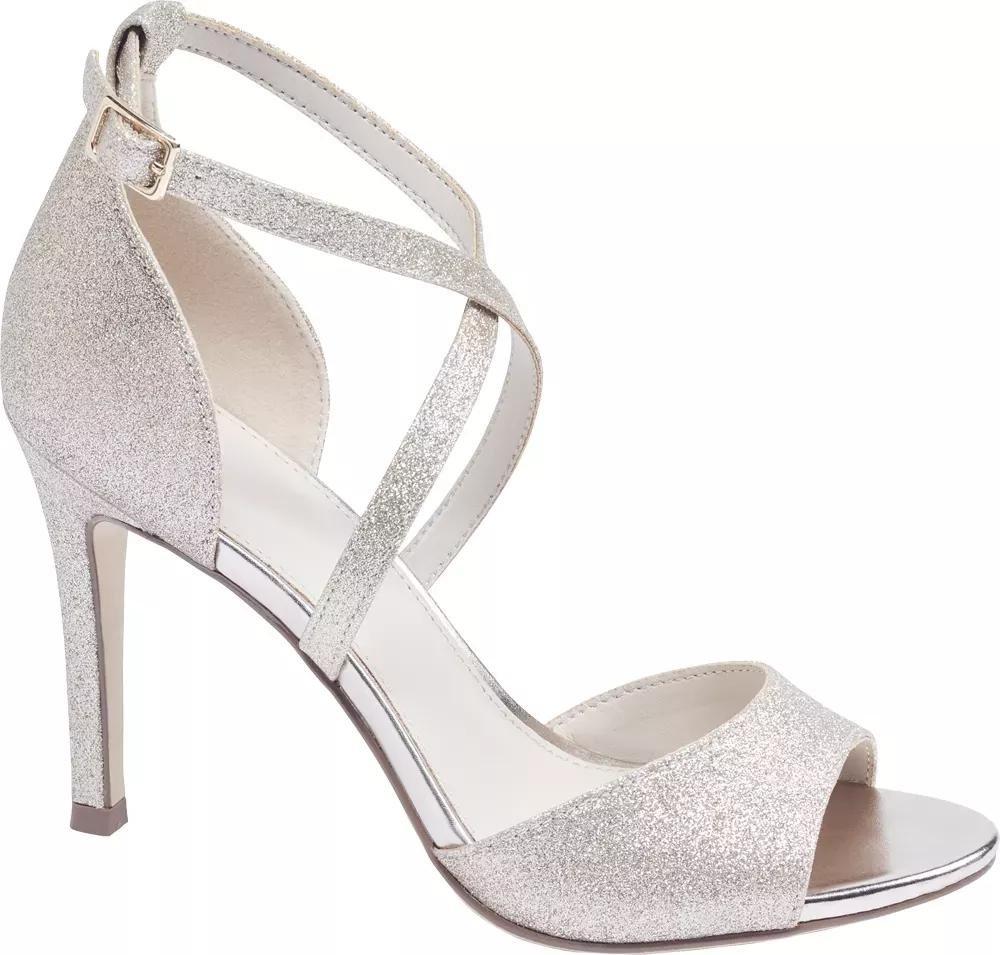 Grey Open Toe Heels, , large image number 1