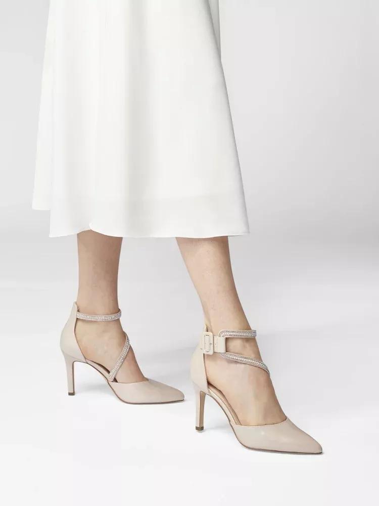 Beige Strappy Heels, , large image number 0