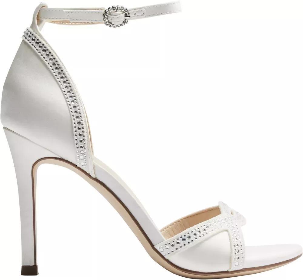 White Open Toe Heels, , large image number 2