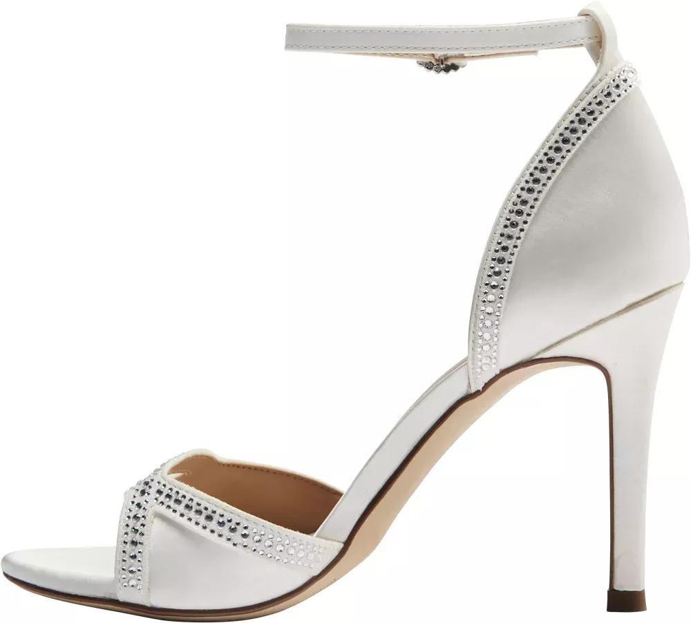 White Open Toe Heels, , large image number 3