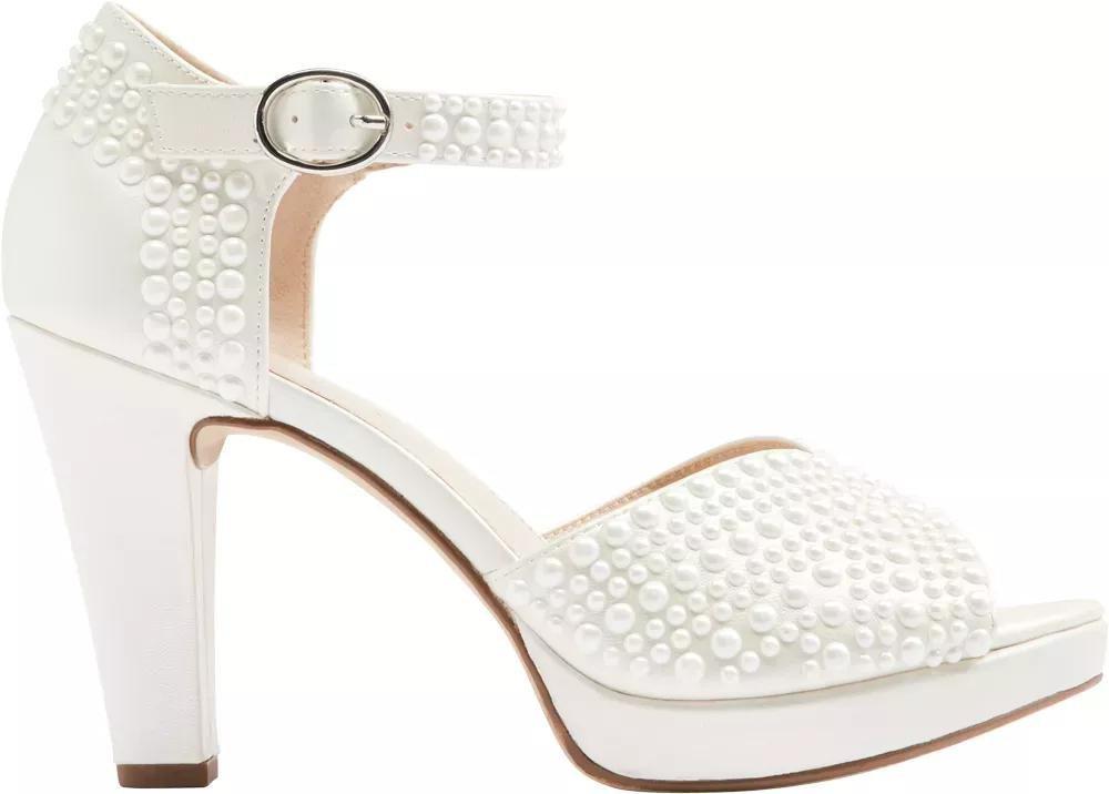 White Open Toe Heels, , large image number 2
