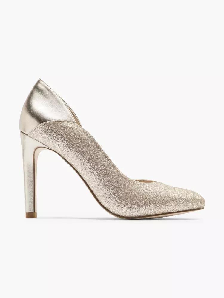 Silver Pointed Toe Heels, , large image number 0