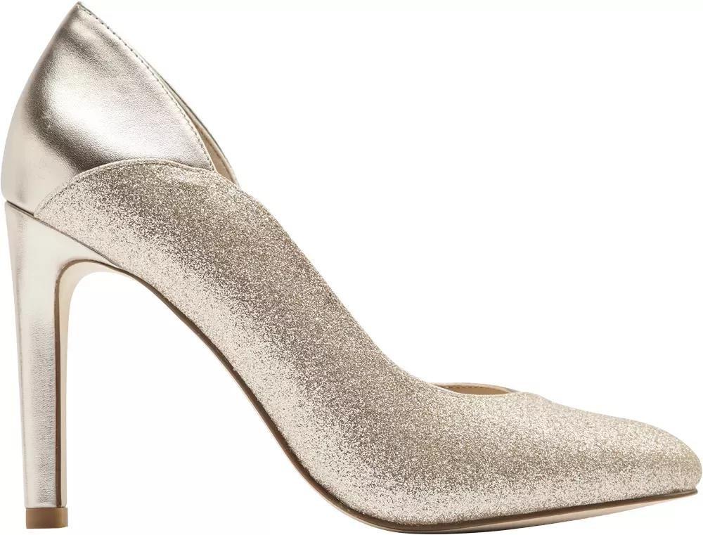 Silver Pointed Toe Heels, , large image number 2