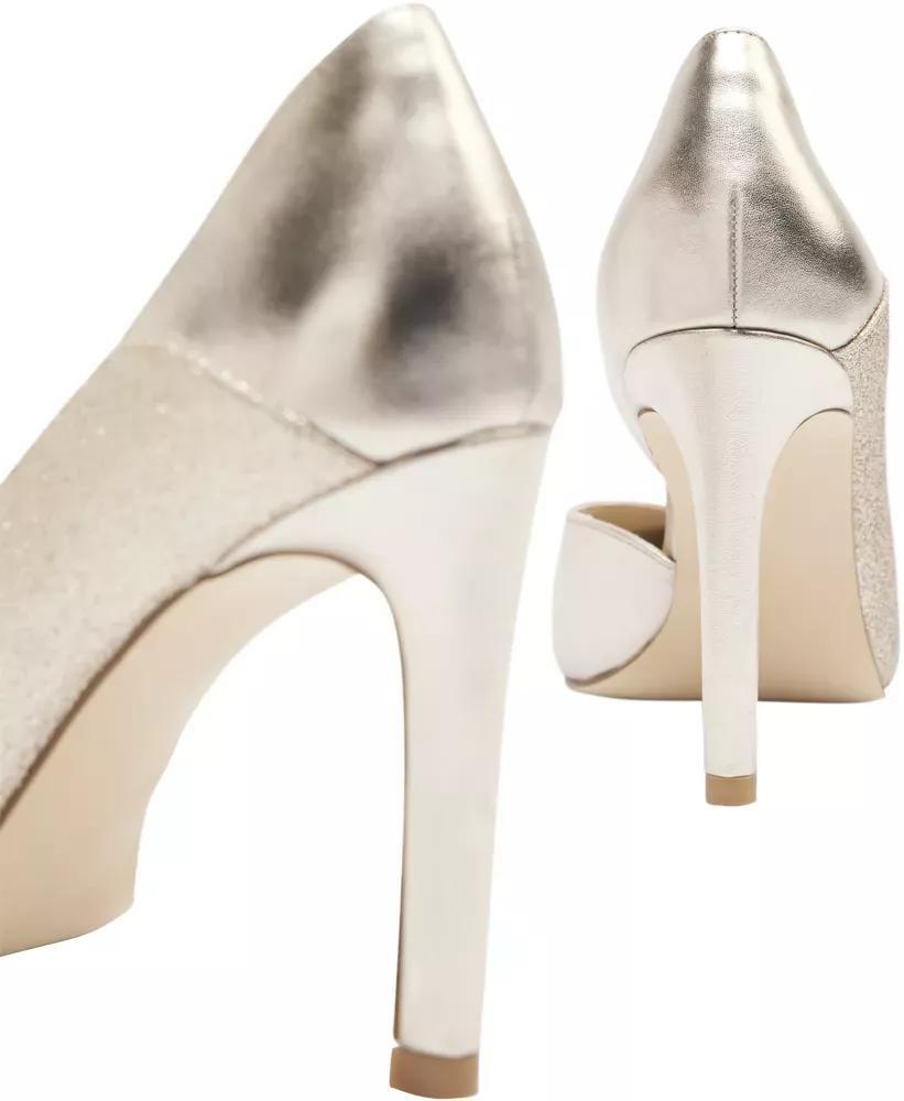 Silver Pointed Toe Heels, , large image number 5