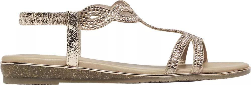 Beige Strappy Sandals, , large image number 2
