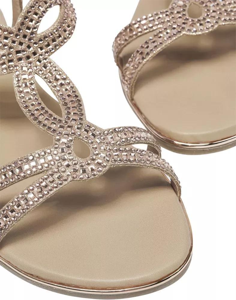 Beige Strappy Sandals, , large image number 6