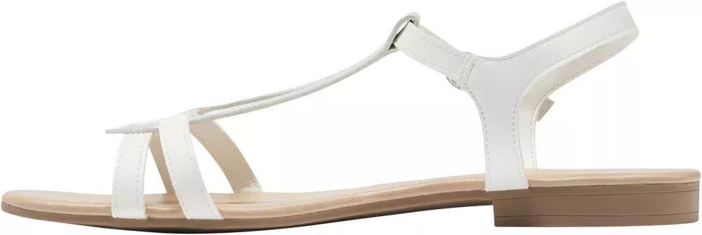 White Ankle Strap Sandals, , large image number 3
