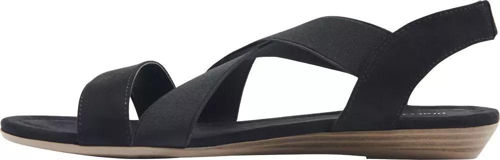 Black Elasticated Strappy Sandals, , large image number 3
