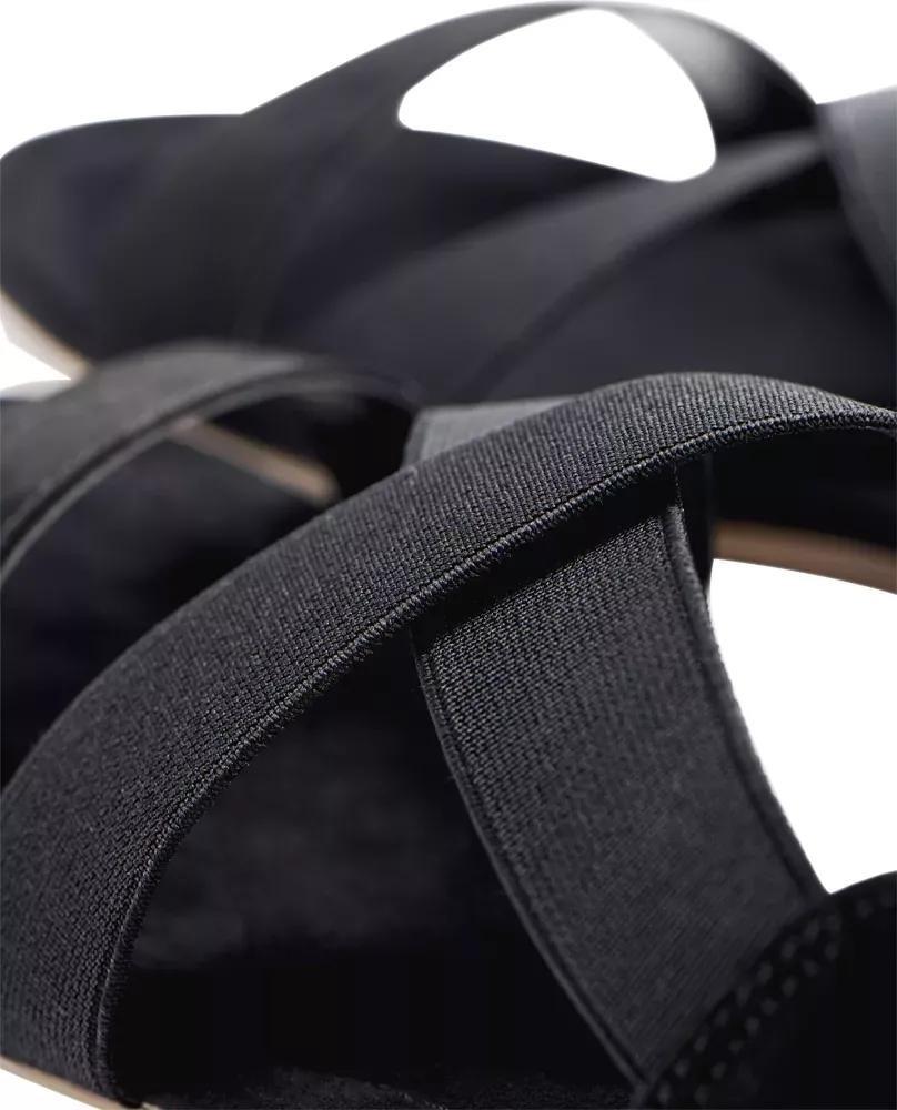 Black Elasticated Strappy Sandals, , large image number 6
