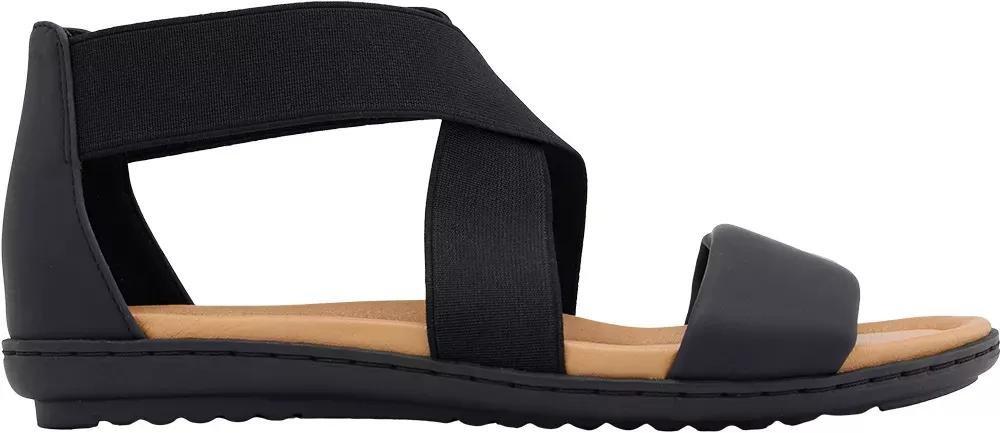Black Strappy Sandals, , large image number 1