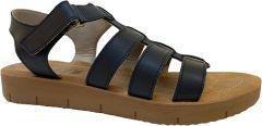 Black Ankle Strap Sandals, No Color, large image number 0