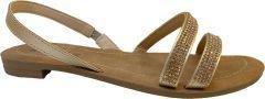 Gold Sparkle Strap Sandals, , large image number 0