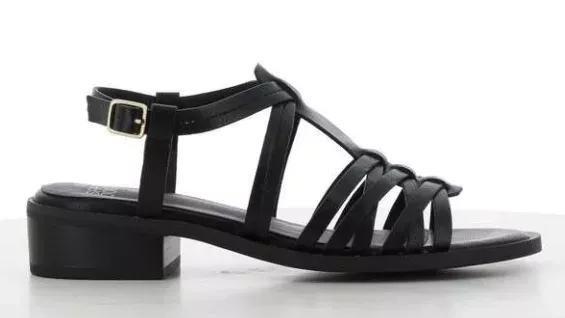 Black Heeled Sandals, , large image number 1