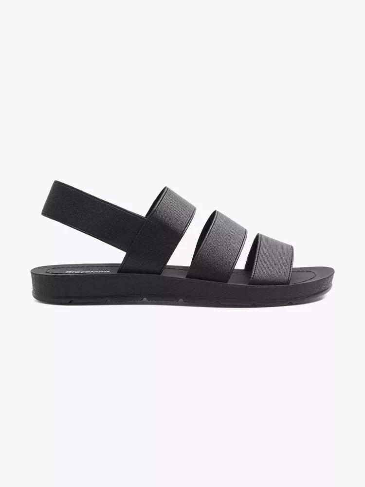 Black Strappy Sandals, , large image number 0