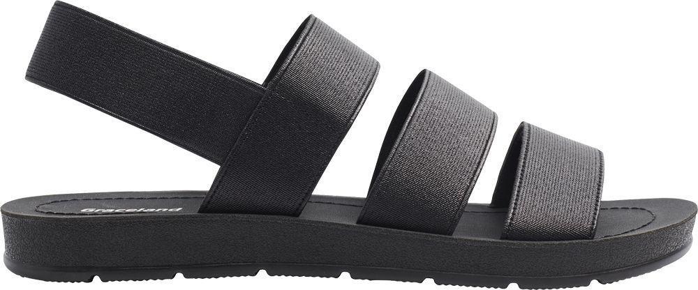 Black Strappy Sandals, , large image number 2