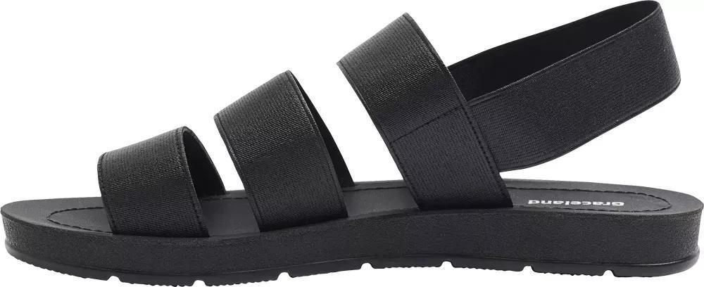 Black Strappy Sandals, , large image number 3
