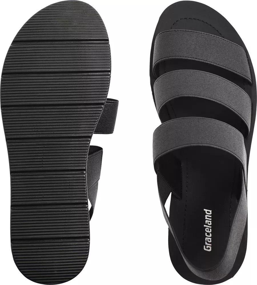Black Strappy Sandals, , large image number 4