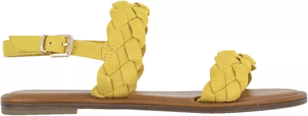 Yellow Flat Sandals, , large image number 2