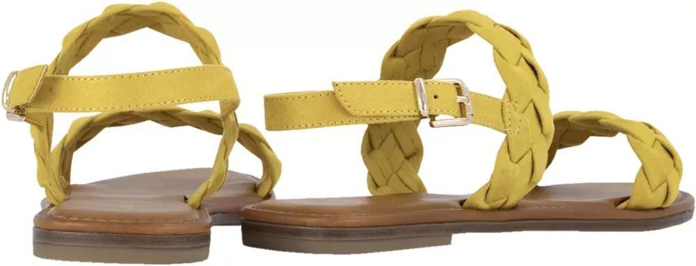 Yellow Flat Sandals, , large image number 5