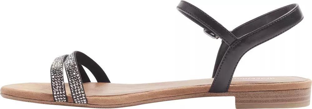 Black Ankle Strap Sandals, , large image number 3