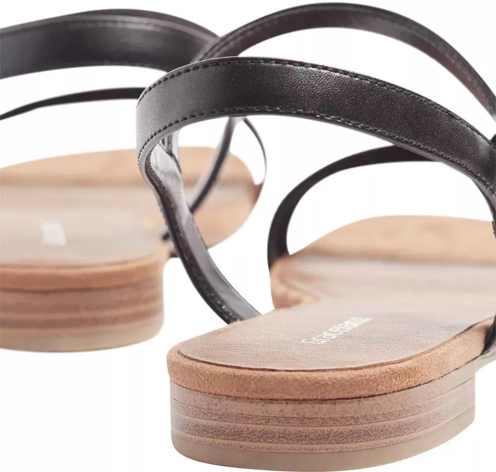 Black Ankle Strap Sandals, , large image number 5