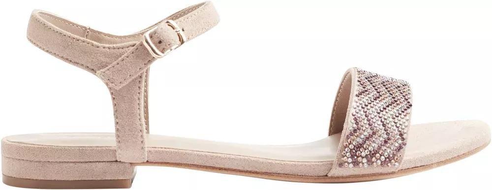 Pink Metallic Braided Sandal With Ankle Strap, , large image number 2
