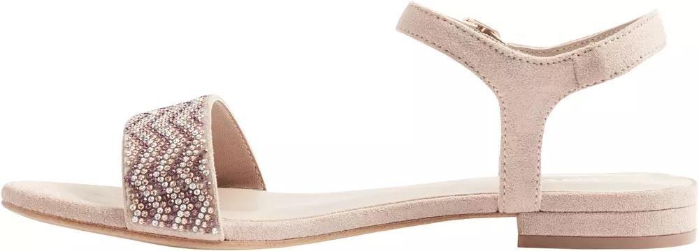Pink Metallic Braided Sandal With Ankle Strap, , large image number 3